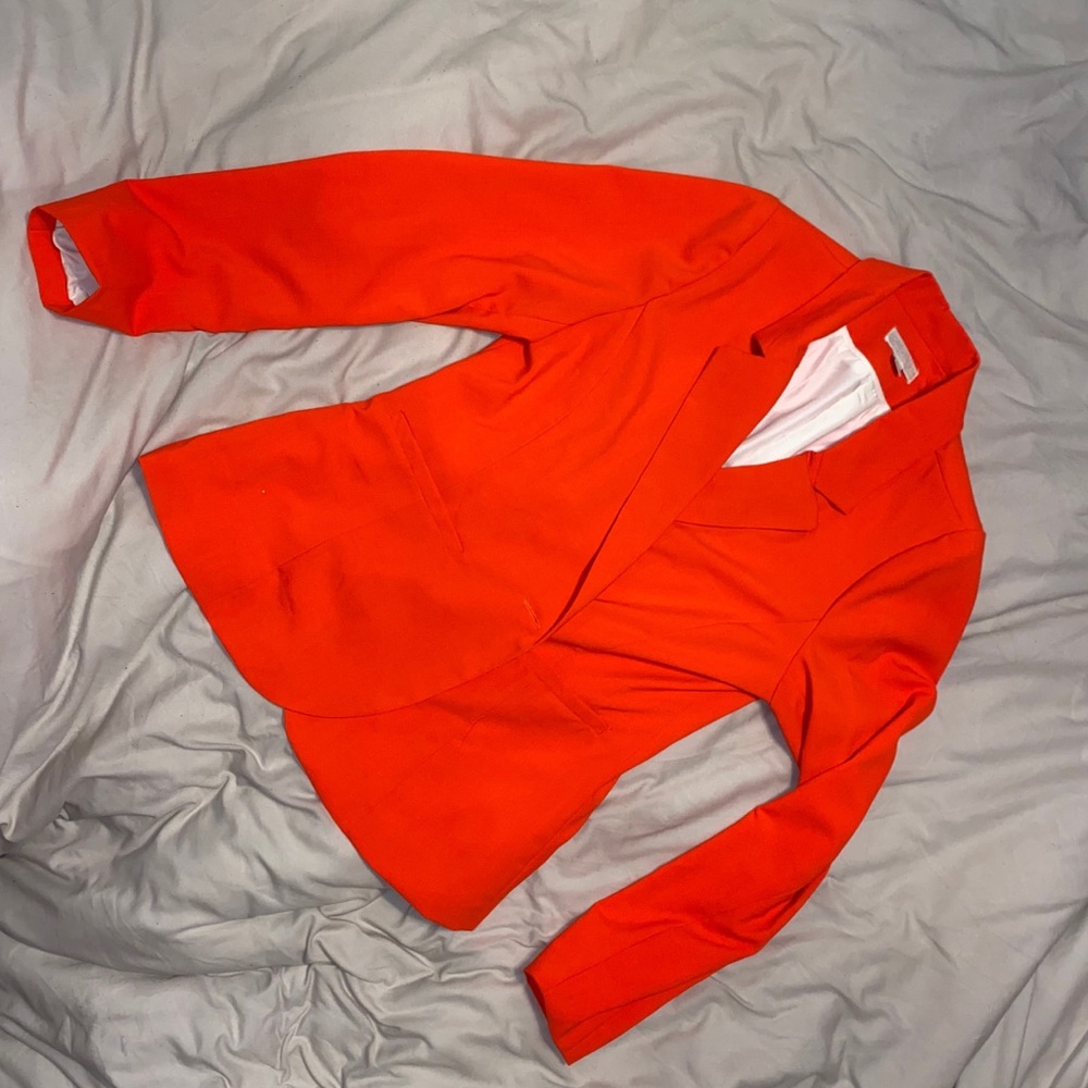 Bright Neon Orange Blazer